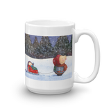 Sleighs and Snowflakes Christmas Mug