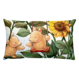 Spring Sunflower Swing Premium Throw Pillow