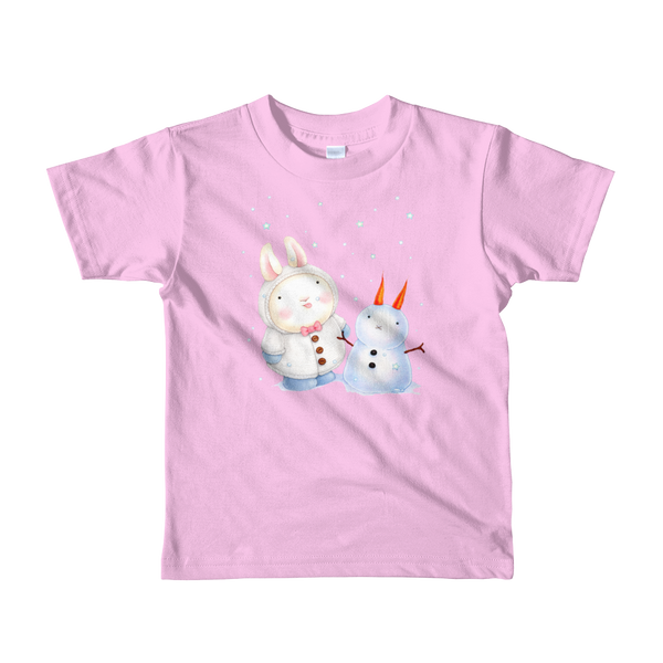 Snow Bunny Short Sleeve Kids T-Shirt