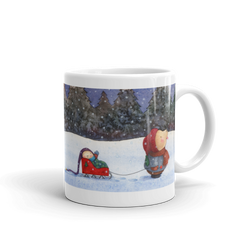 Sleighs and Snowflakes Christmas Mug