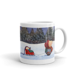 Sleighs and Snowflakes Christmas Mug